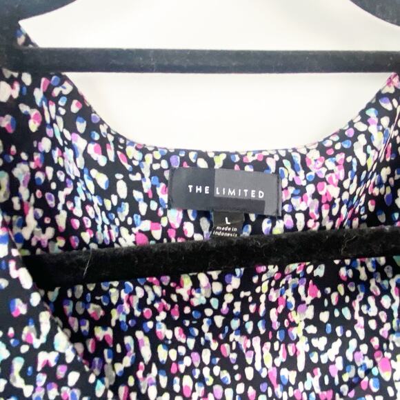 2/$30 The Limited Large Womens Multicolor Speckle Popover Blouse Top - Picture 5 of 8